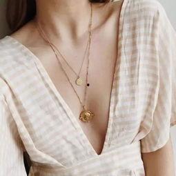 网红戴的项链图片,时尚潮流新宠物的魅力解析