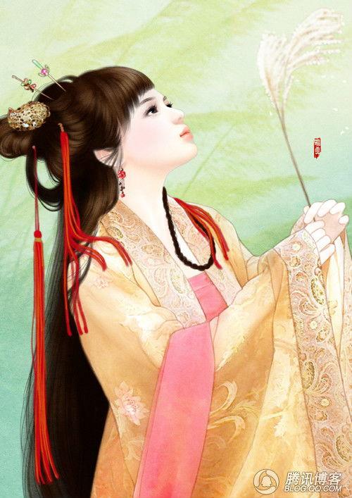明星手绘古代美女,明星笔下古代美女风情掠影
